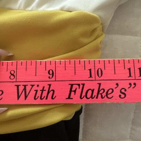 LONDON TIMES Womens Dress 4 White Black Color Block Retro Y2K Plunging V-Neck - Picture 8 of 10